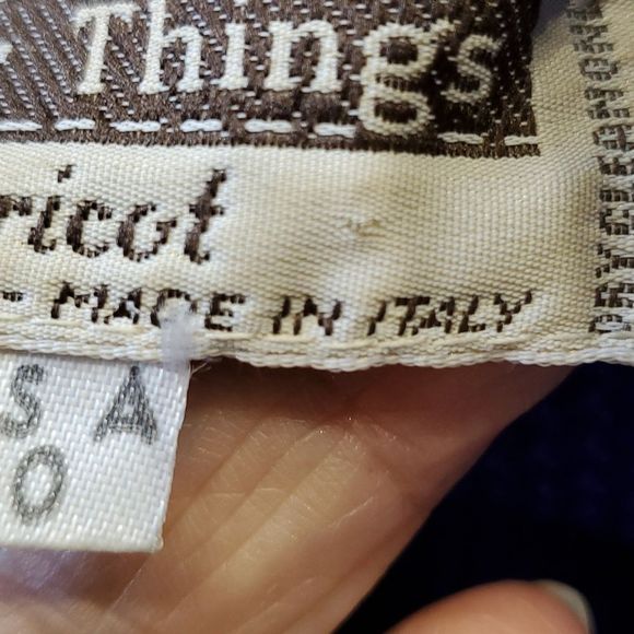 WORLDLY things by Styltricot, Royal blue 100% wool made in Italy sweater. Sz 10 - Picture 10 of 11